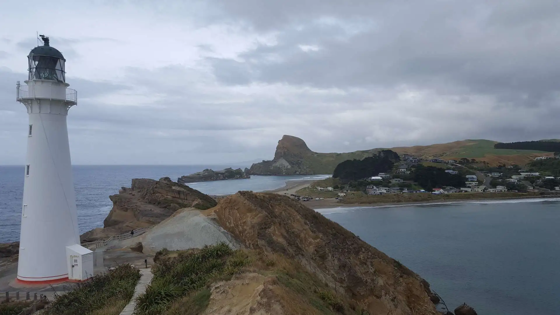 Enjoy a breathtaking view of Pacific ocean from Cape Palliser Lighthouse